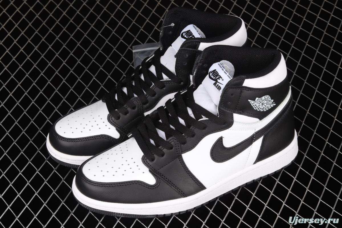 Air Jordan 1 High high band white and black 555088-010