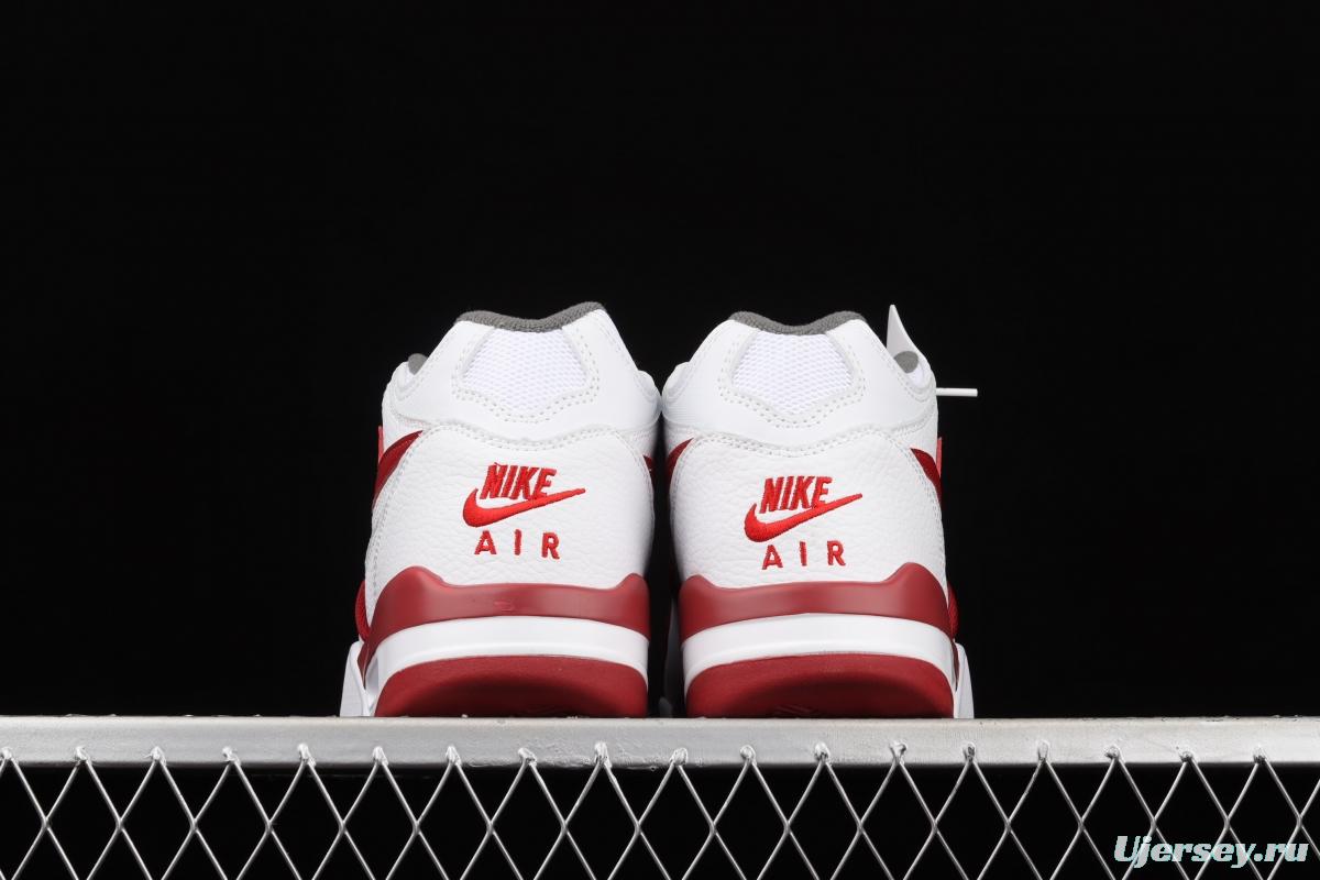 NIKE Air Flight 89 white and red air cushion basketball shoes DD1173-100