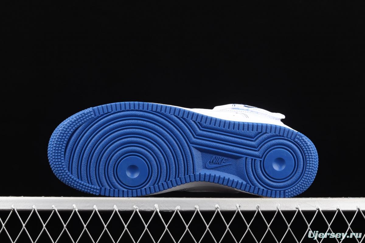 NIKE Air Force 1 High'07 white and blue high top casual board shoes CV1753-101