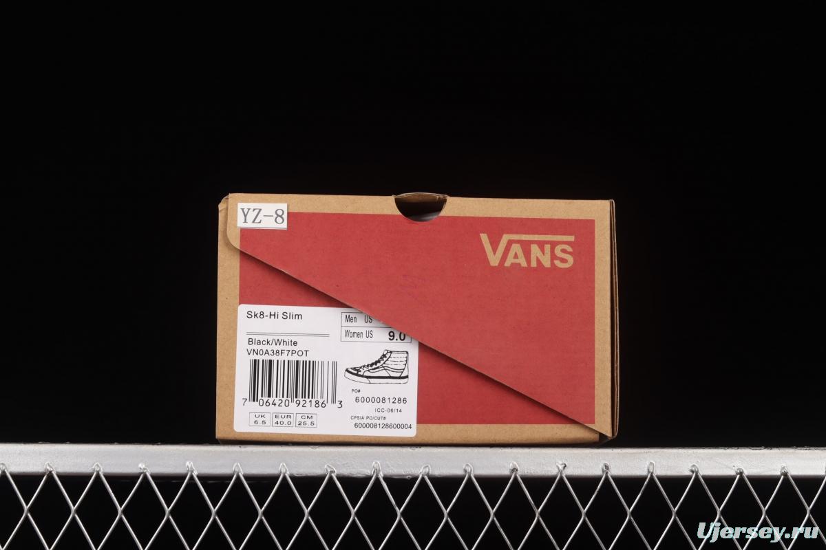Vans Sk8-Hi Slim classic haze grey high top casual board shoes VN0A38F7POT