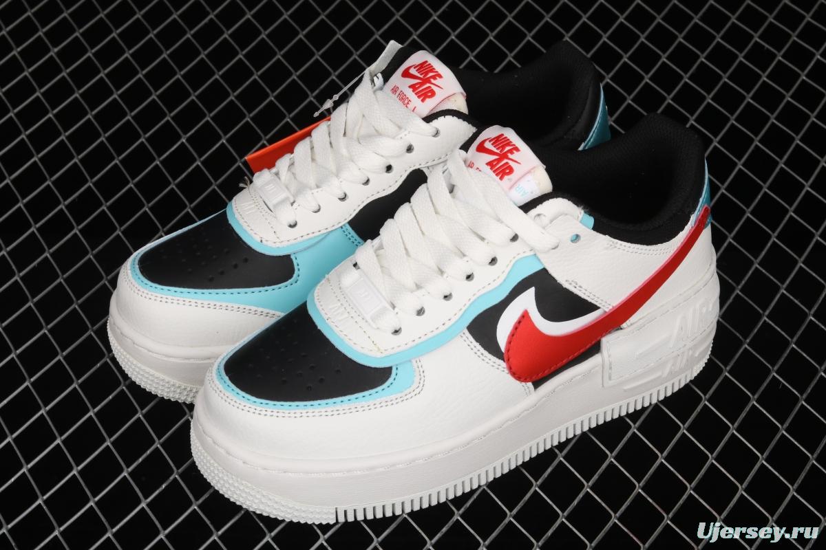 NIKE Air Force 1 ShAdidasow Rtl light weight heightened low-top board shoes DA4291-100