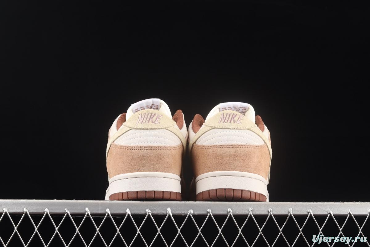 NIKE SB DUNK Low Prm milk brown SB buckle rebound fashion casual board shoes DD1390-100