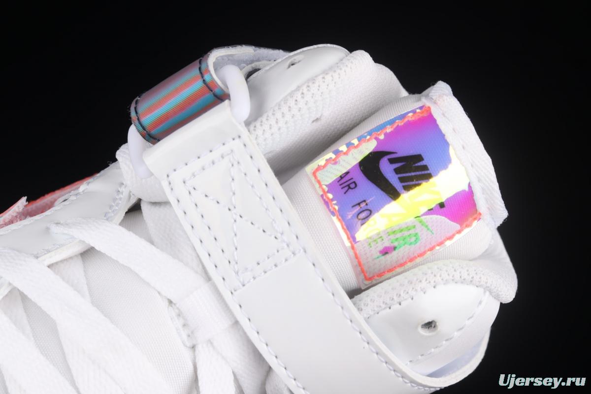 NIKE Air Force 1mm 07 LV8 Good Game video game limits white dazzling laser Velcro high upper board shoes DC2111-191