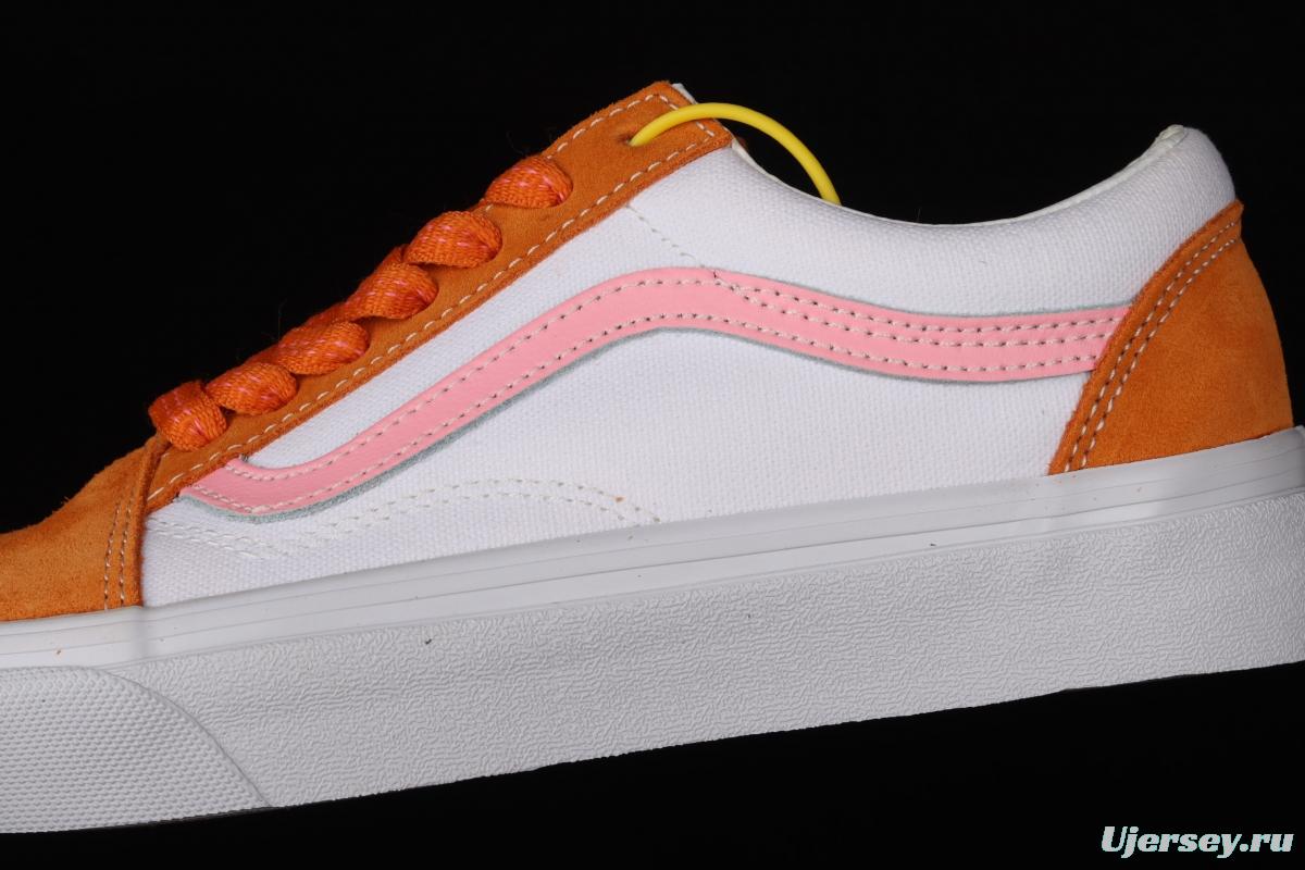 Vans Old Skool official website correct version 2021 orange soda 2.0low-top casual board shoes VN0A38G19XE