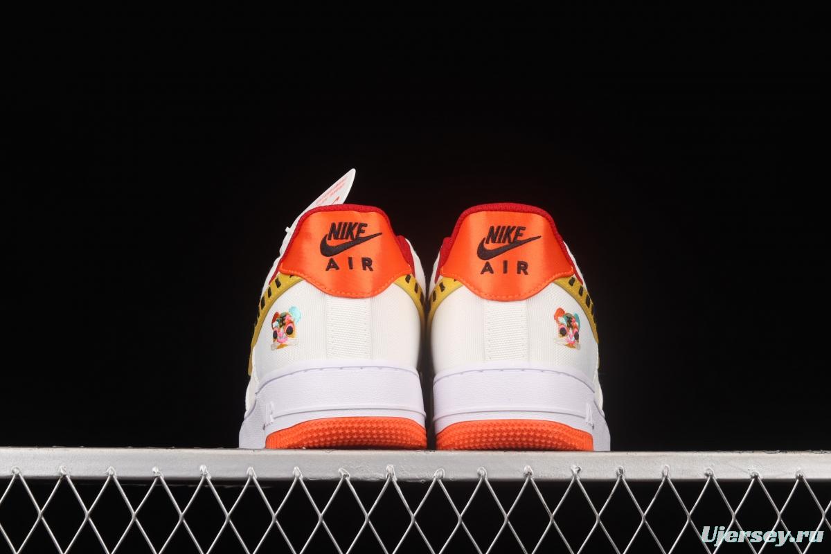 NIKE Air Force 1y07 Low year of the Tiger limited color matching low-top canvas casual board shoes DQ4502-171