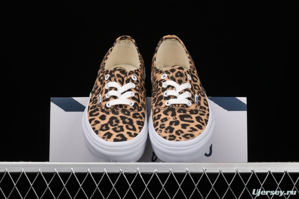 Vans Authentic 2021SS official website limited leopard print low-top casual board shoes VN0AODUNQQ