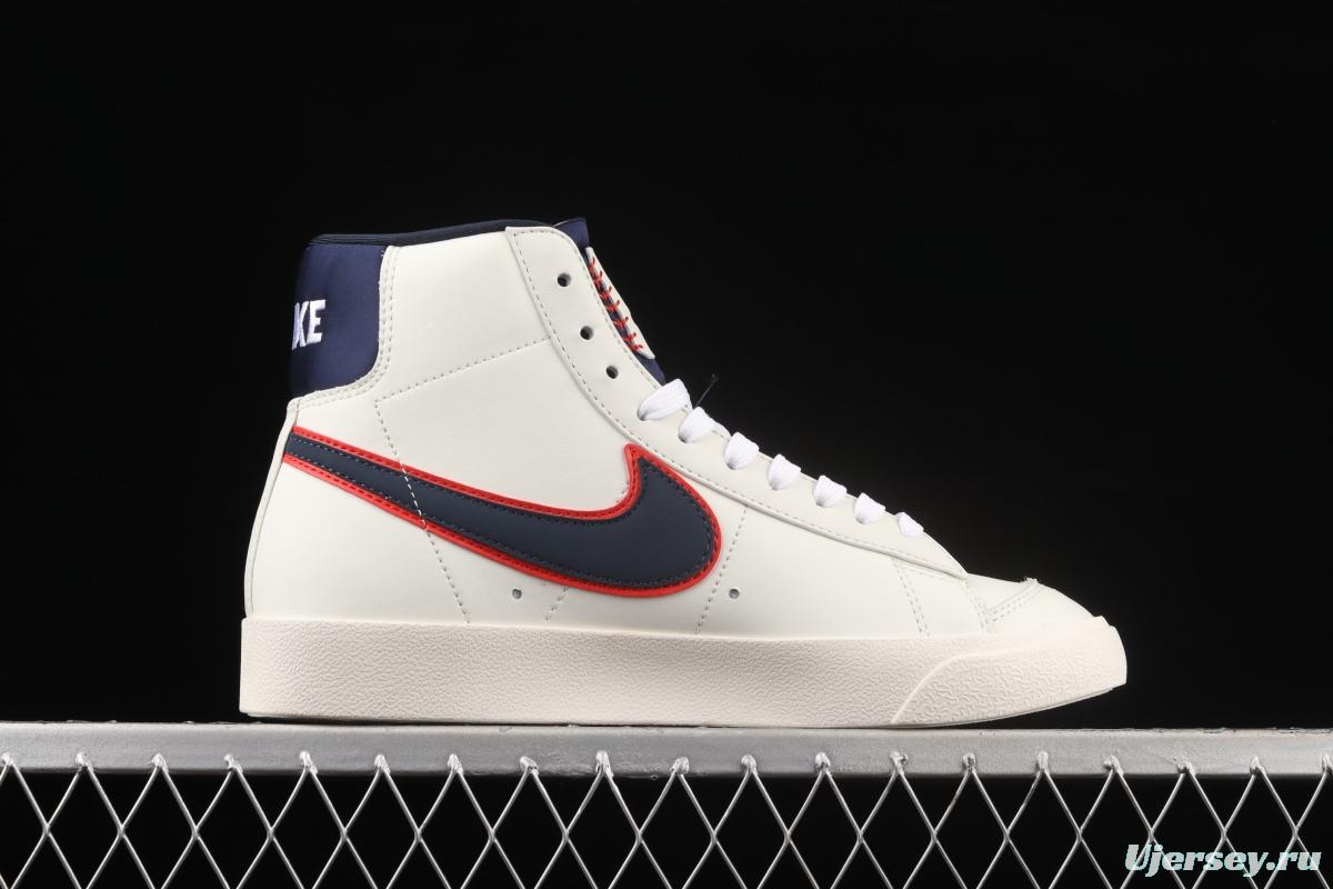 NIKE Blazer Mid '1977 Vintage Lucid Green Trail Blazers White Deep Blue Red High Top Leisure Board shoes CD9318-100