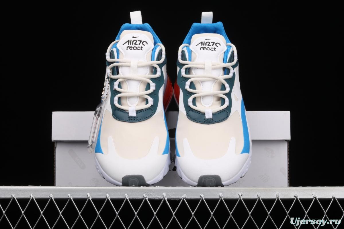 NIKE Air Max 270React new high-frequency mesh hollowing out function half-palm air cushion running shoes DA2400-800