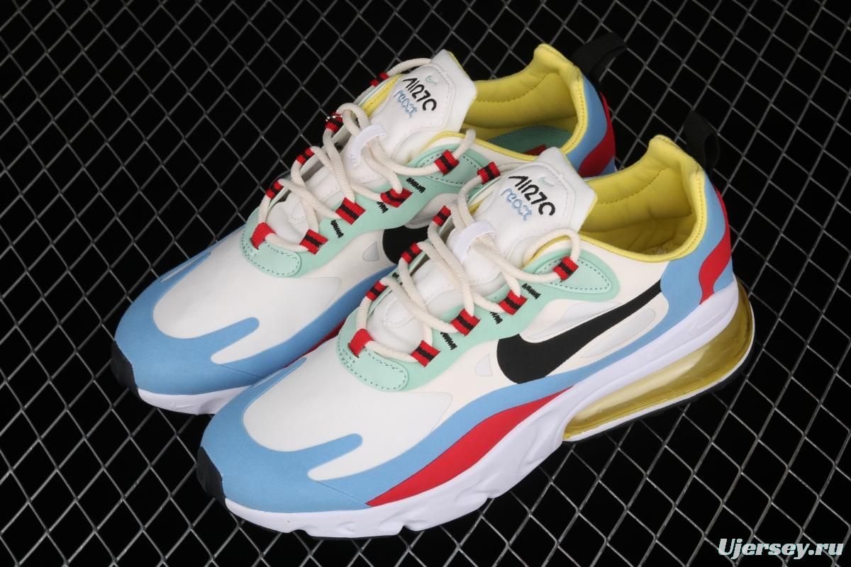 NIKE Air Max 270React new high-frequency mesh function half-palm air cushion running shoes AT6174-002