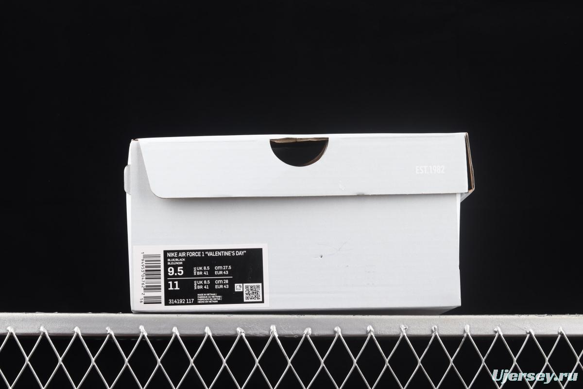 NIKE Air Force 1x 07 Lx graffiti white and blue low upper shoes 314192-117