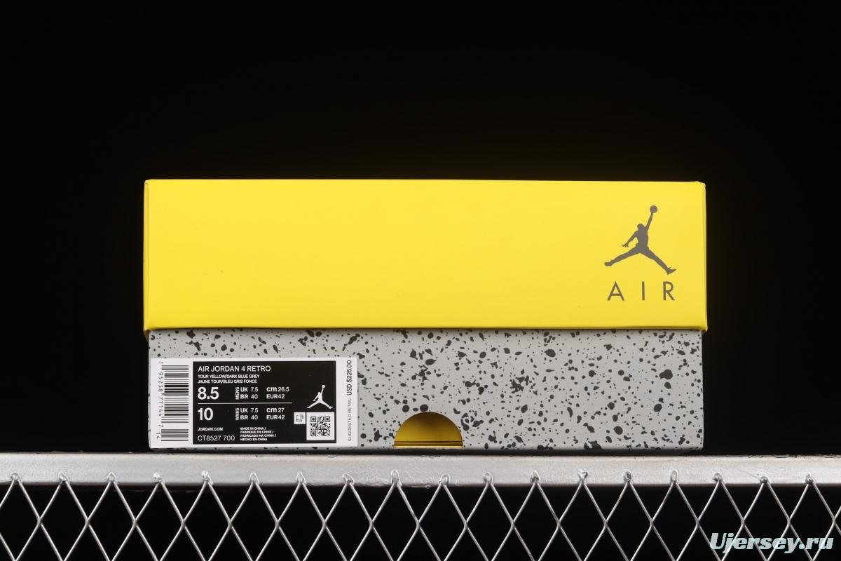 Air Jordan 4 Retro Lightning duplicates white and yellow electric letter CT8527-700