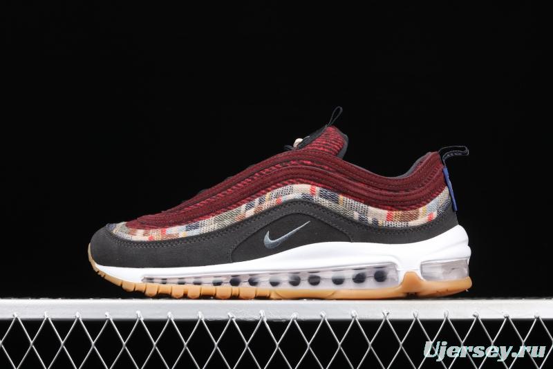 NIKE Air Max 97 brown color matching bullet air cushion running shoes DC3494-993