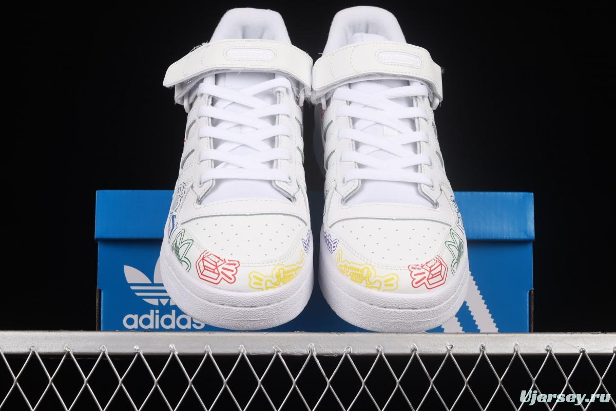 Adidas Forum 84 Low GW4922 popular single classic vintage basketball shoes