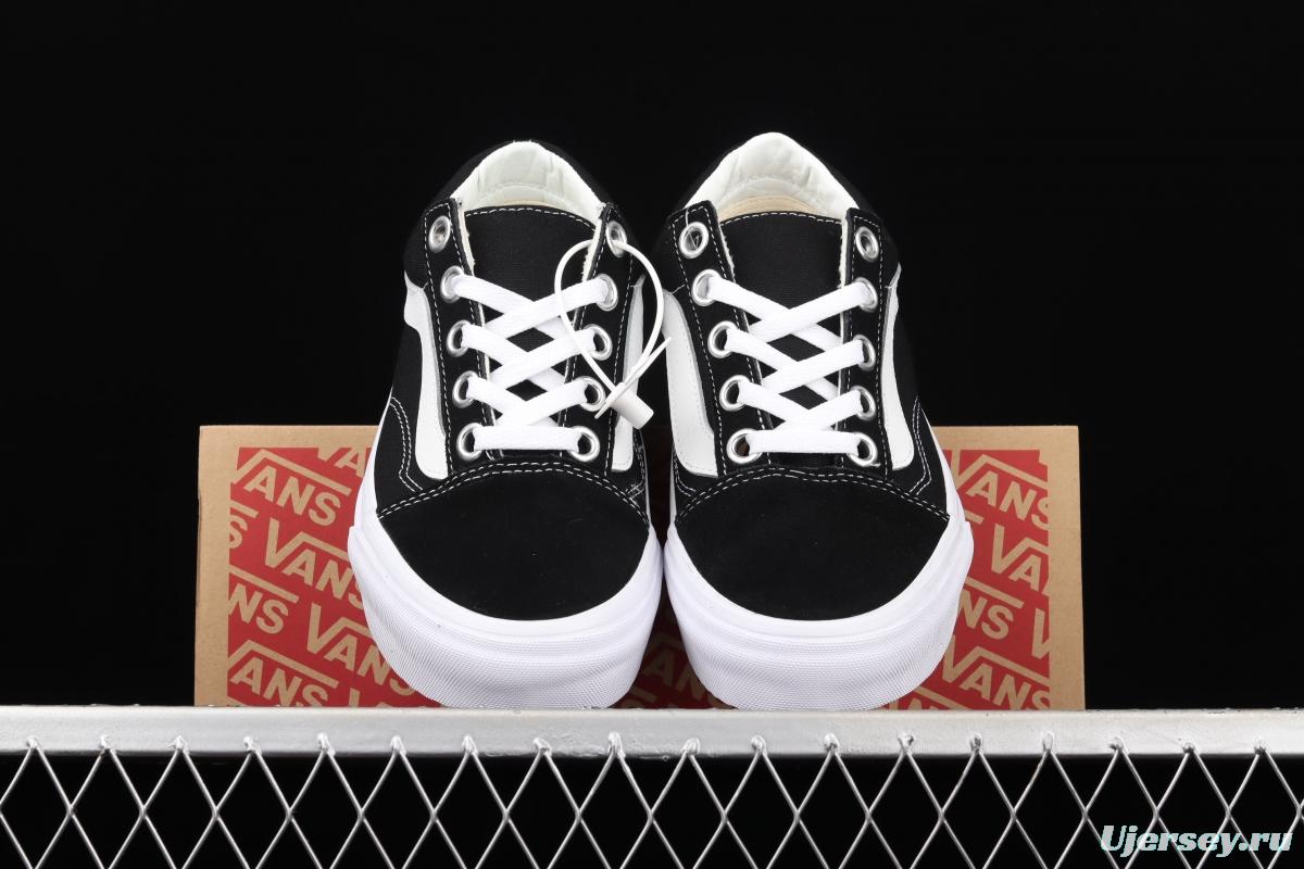 Vans Old Skool OS black and white side wide stripes LOGO low-top trendy sneakers VN0A3WLY6BT