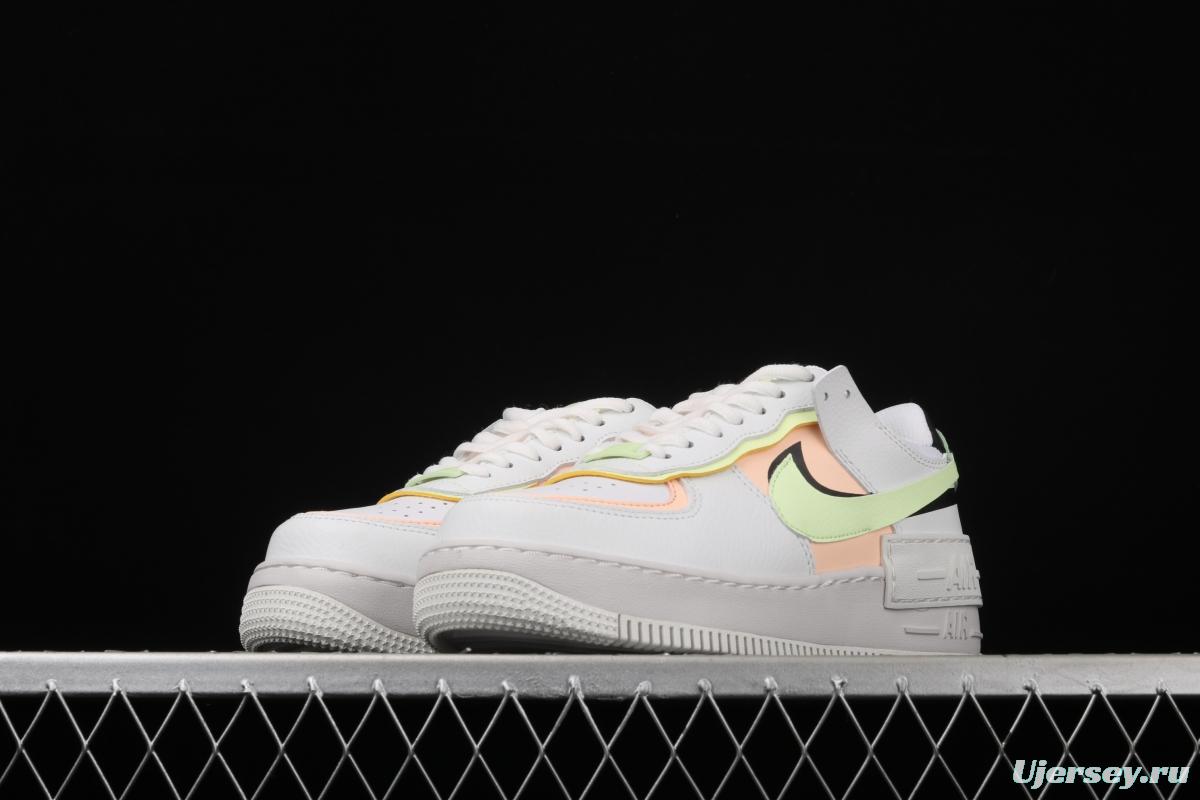 NIKE Air Force 1 ShAdidasow light weight heightened low-top 100-board shoes CI0919-107,