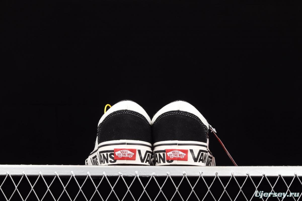 Vans Style 36 new half-crescent black and white side LOGO printed low-top casual board shoes VN0A3ZCJ9IG