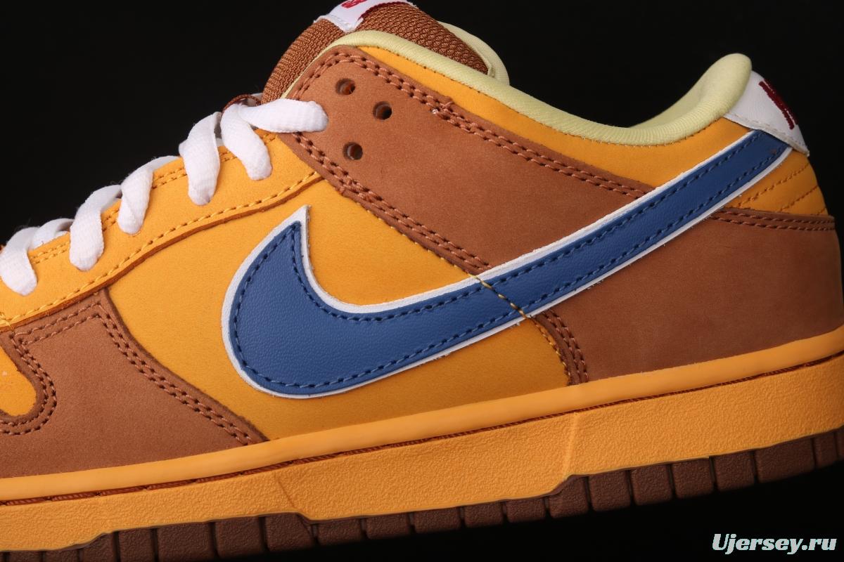 NIKE DUNK Low Newcastle Brown Ale TS with the same yellow beer super-limited color matching Newscale low-top skateboard shoes 313170-741