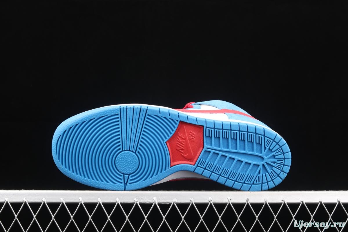 NIKE SB DUNK High Doraemon robot cat theme color matching CI2692-400