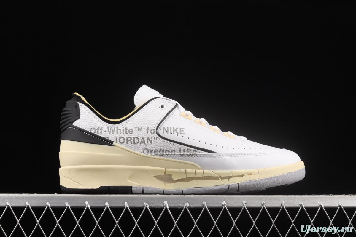 OFF-White x Air Jordan 2 Low SP AJ2 Joe 2 Milk White Joint style Basketball shoes DJ4375-101