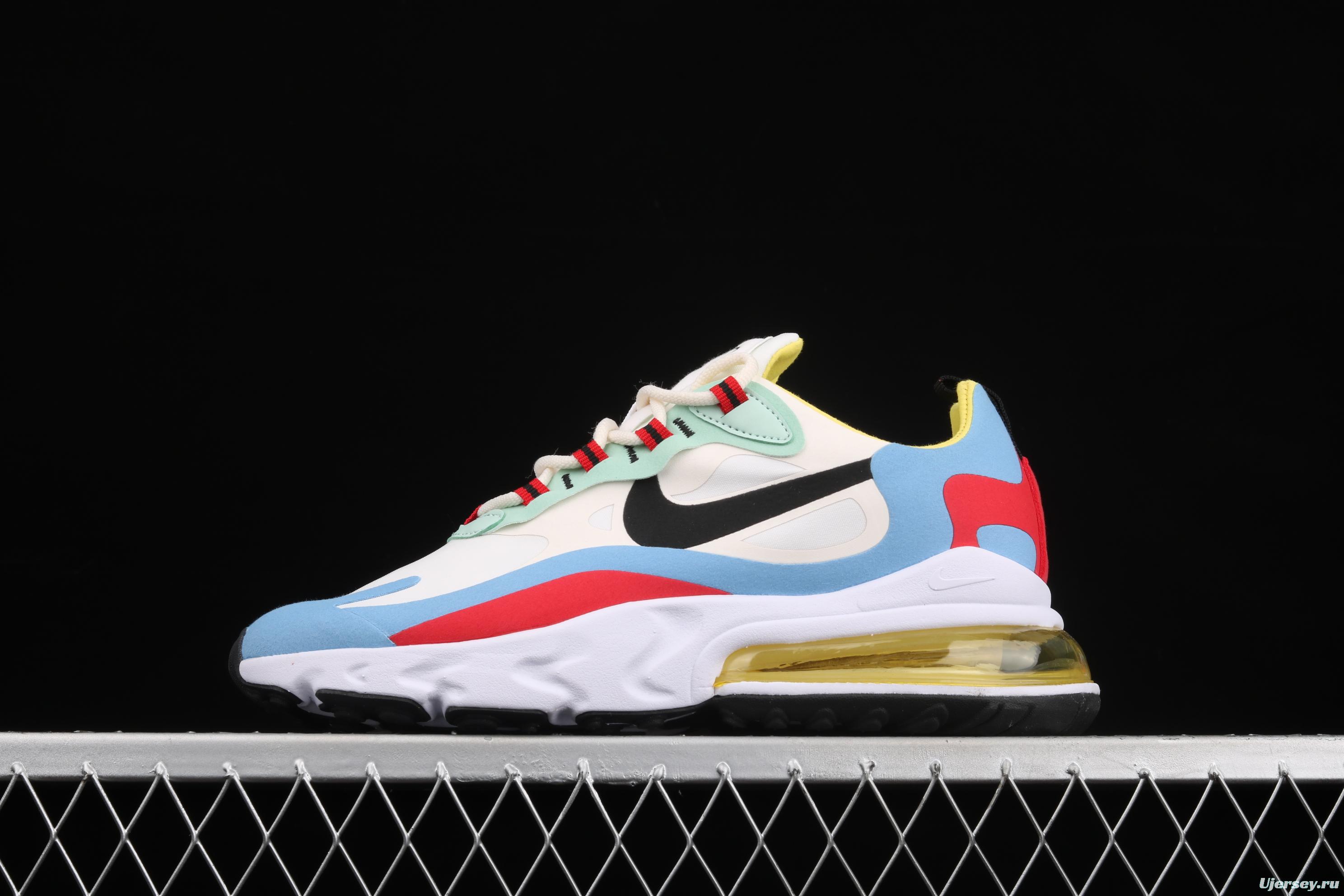 NIKE Air Max 270React new high-frequency mesh function half-palm air cushion running shoes AT6174-002