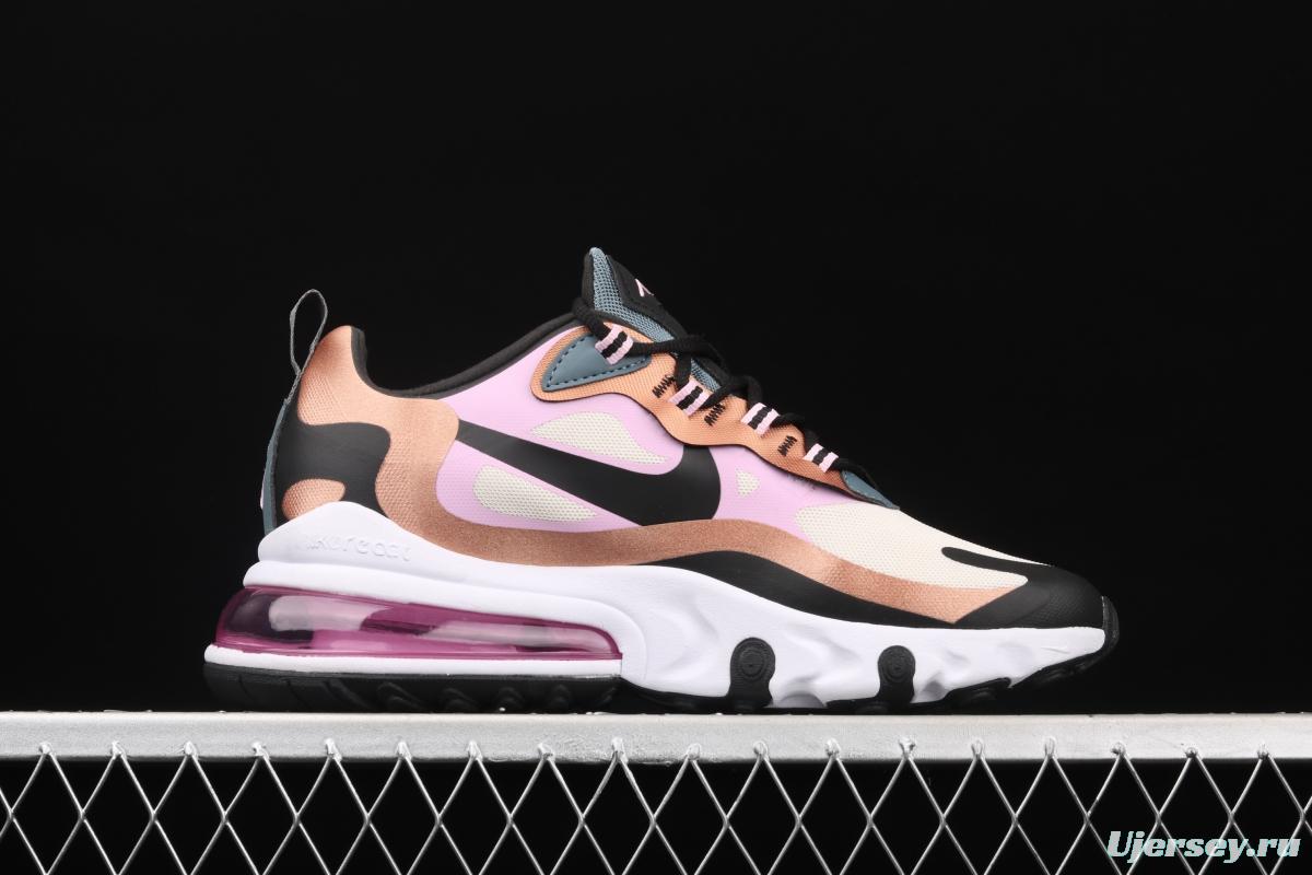 NIKE Air Max 270React new high-frequency mesh function half-palm air cushion running shoes CT1833-100