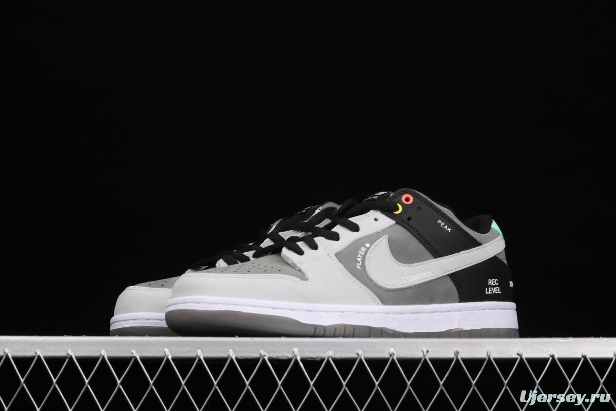 NIKE DUNK SB Low Pro ISO camera jointly named black and gray dunk series retro leisure sports skateboard shoes CV1659-001