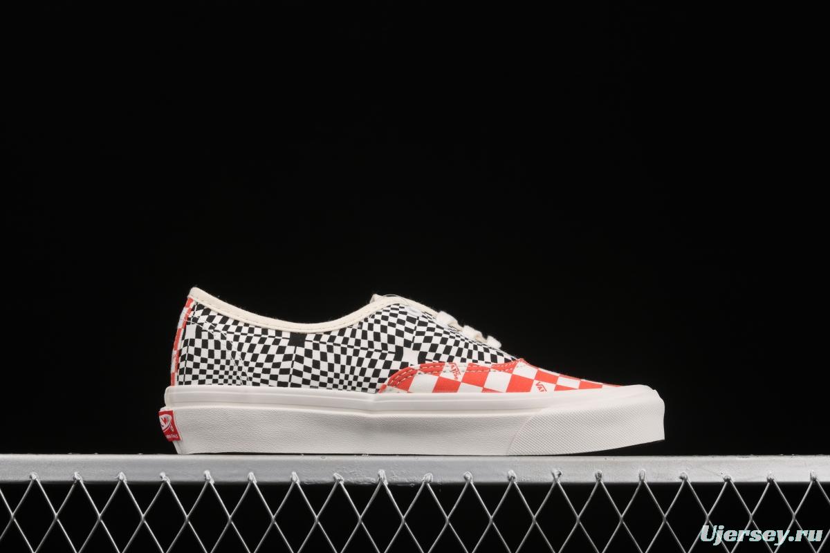 Vans Vault OG Authentic Lx high-end branch line impact color checkerboard retro low-side canvas skateboard shoes VN0A4BV91XL