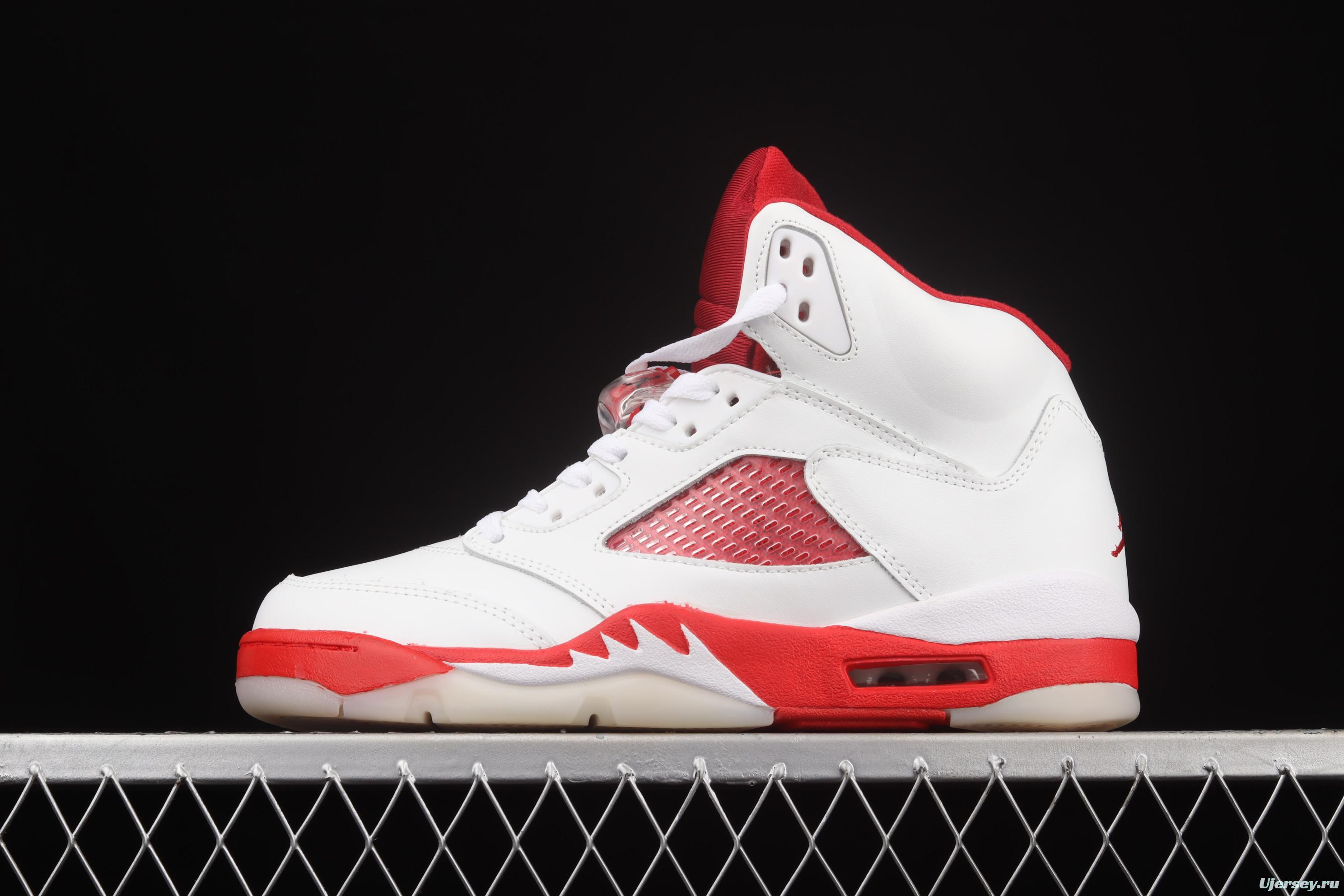 Air Jordan 5 What The White and Red Valentine's Day 440892-106