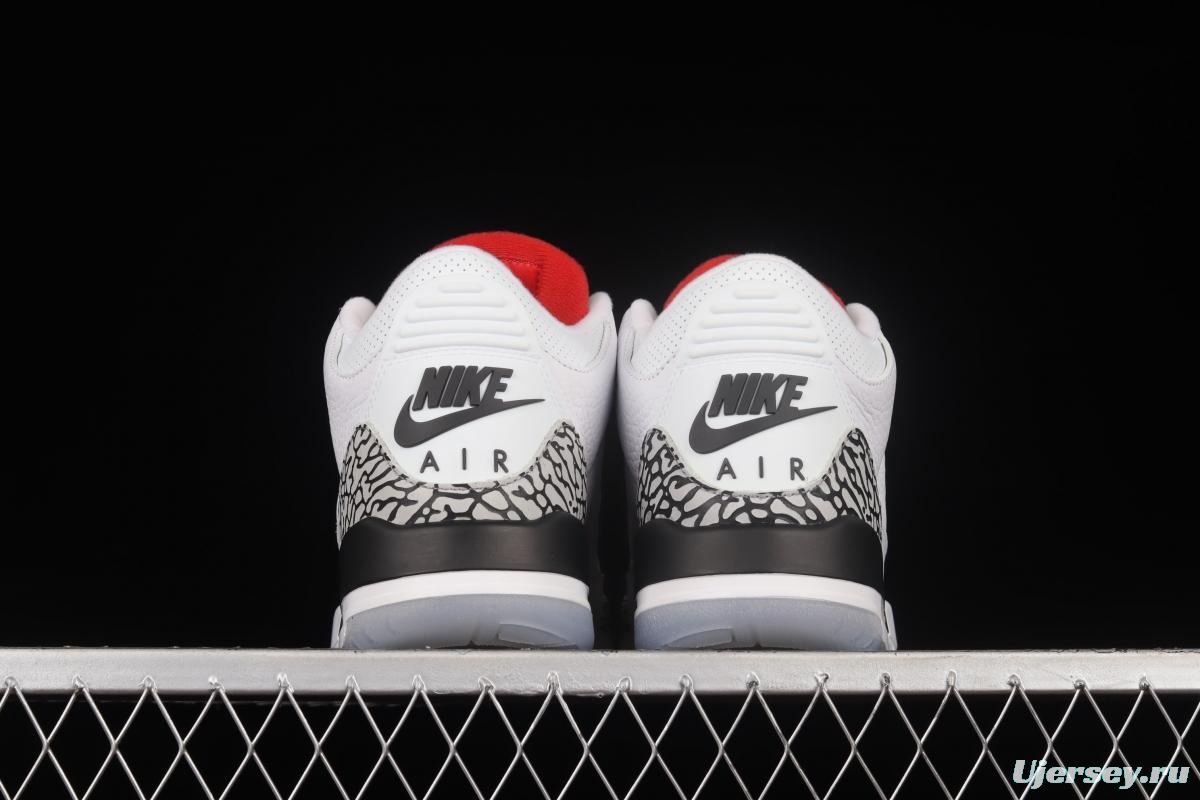 Air Jordan 3 Retro NRG Mocha AJ3 Joe 3 Free Throw Line Basketball Shoes 923096-101