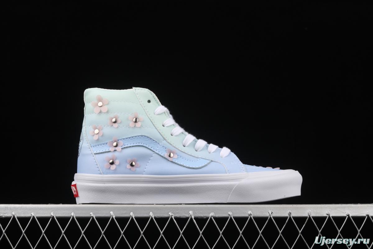 SpongeBob x Vans Sk8-Hi joint series limited high-top casual board shoes VN0A38GF9ZM