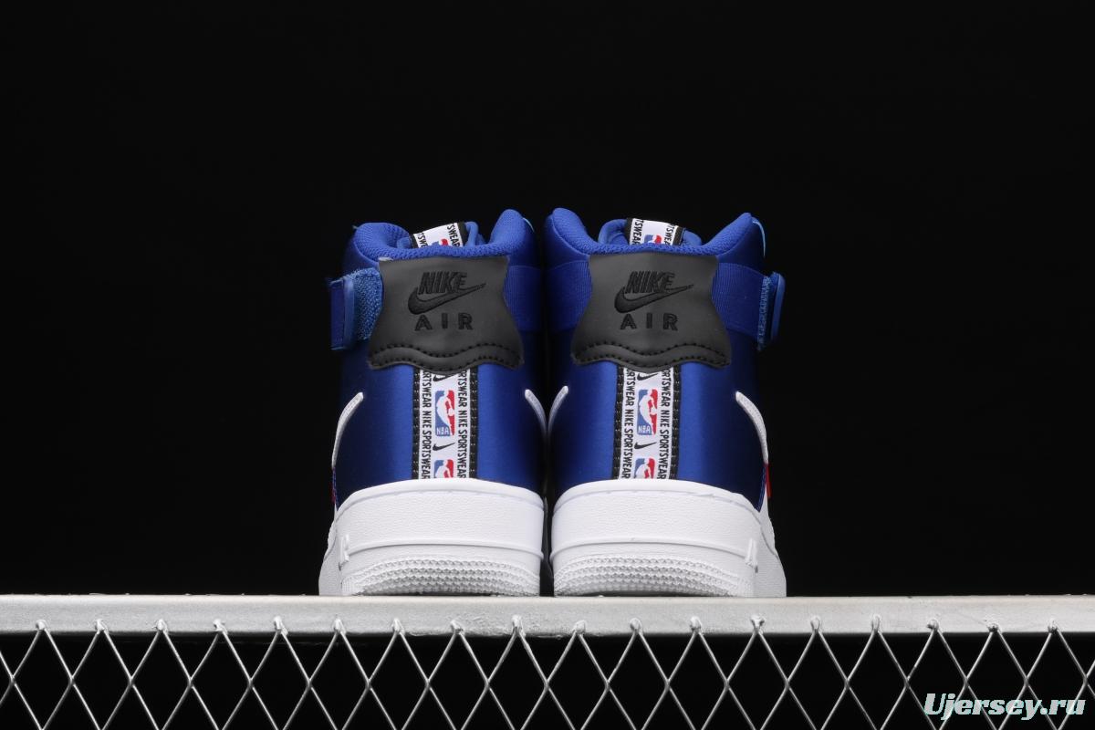 NIKE Air Force 1 High LV8 NBA joint name silk stitching high-top casual board shoes BQ4591-102