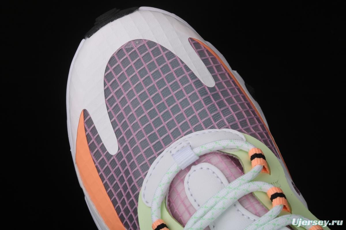 NIKE Air Max 270React new high frequency mesh hollowing out function half palm air cushion running shoes CJ0620-600