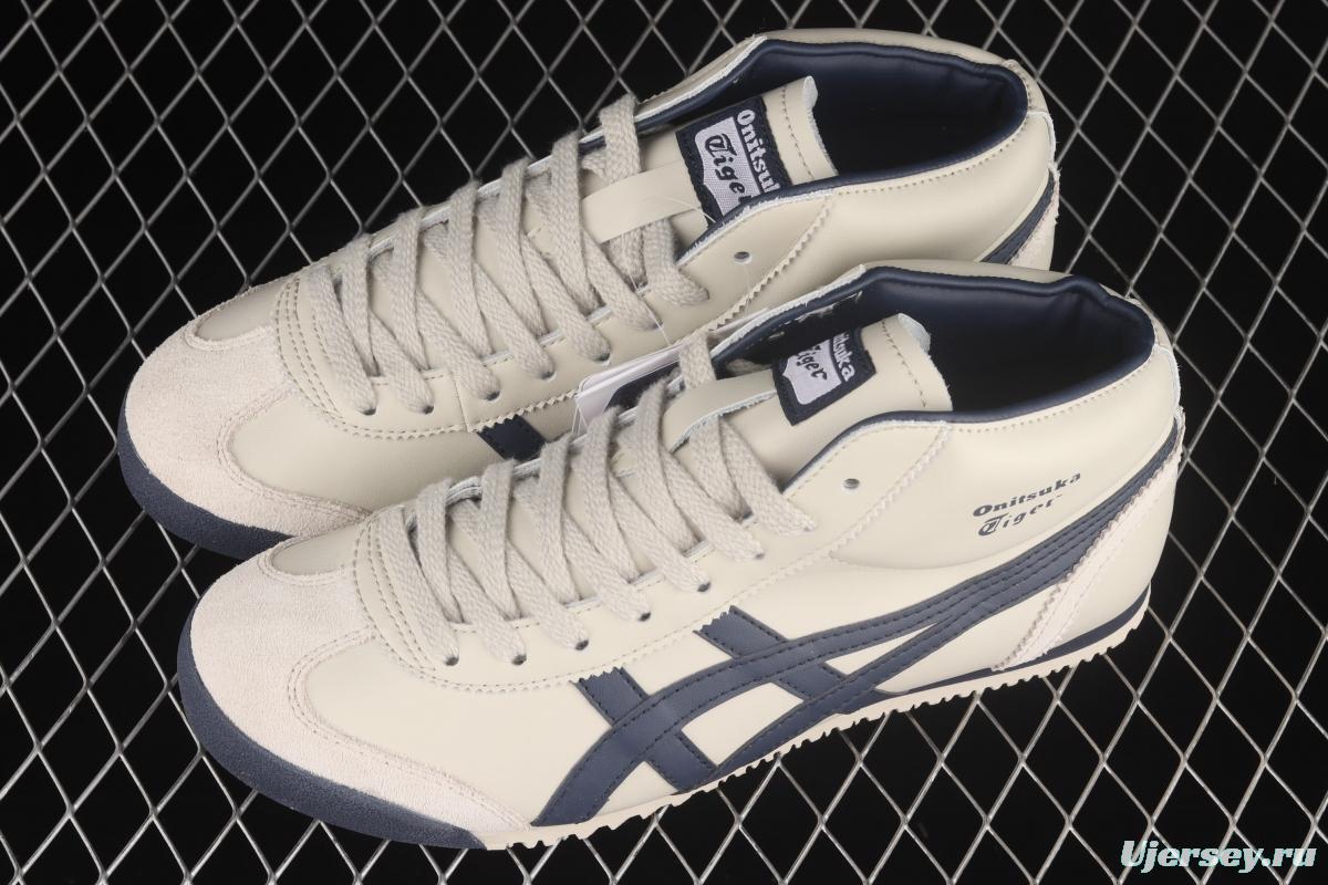 OnitsukaTiger Mexico 66 Mid Runner leather Zhongbang casual running shoes DL409-1659