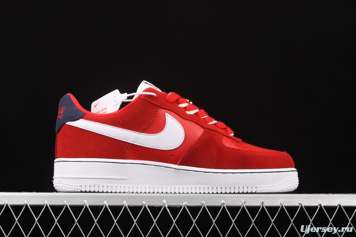 NIKE Air Force 11407 Low China Red embroidery Hook low-top casual board shoes DB3597-600