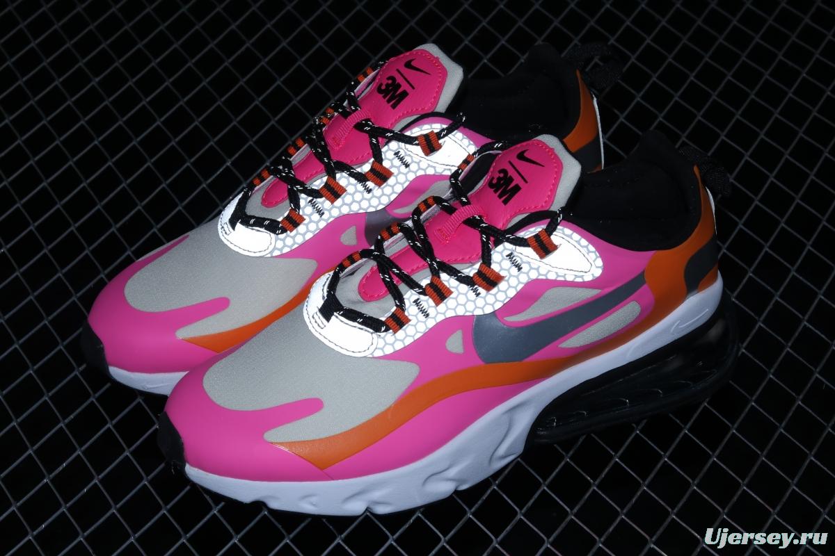 NIKE Air Max 270React new high-frequency mesh hollowing out function half-palm air cushion running shoes CT1834-100