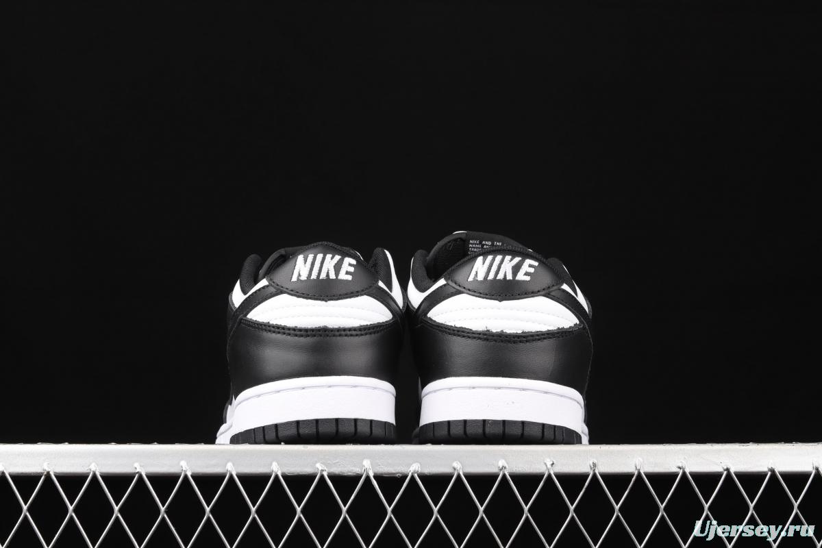 NIKE SB DUNK Low black and white panda head casual board shoes DD1391-100