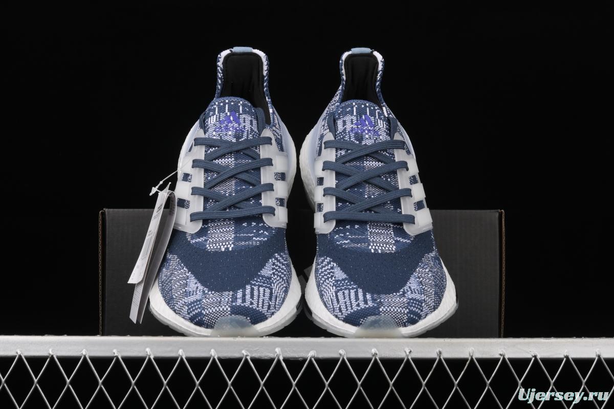 Adidas Ultra Boost 21 Consortium FX7729 Das new thick-soled popcorn running shoes