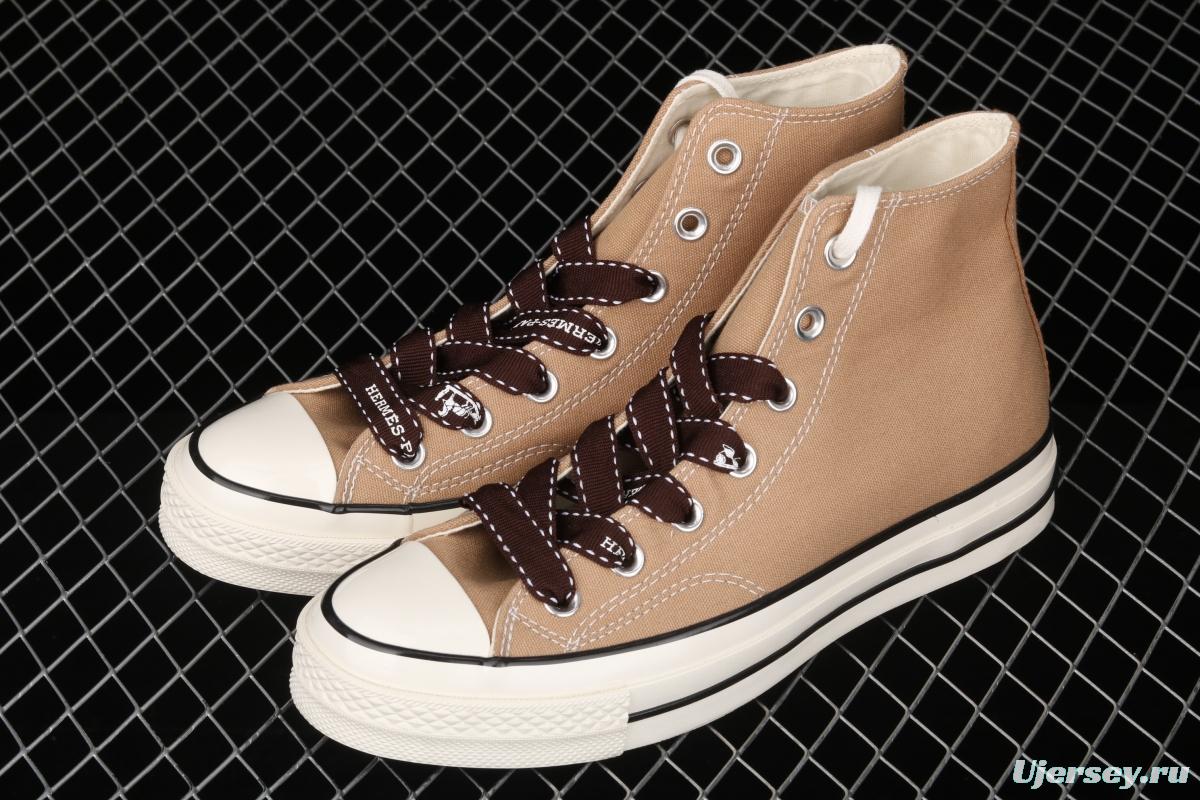 Hermes x Converse 70 Herm è s joint name high-top casual board shoes 168504C