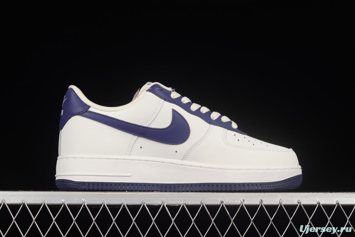 NIKE Air Force 1'07 Low beige stitching low-top casual sneakers AL2236-106