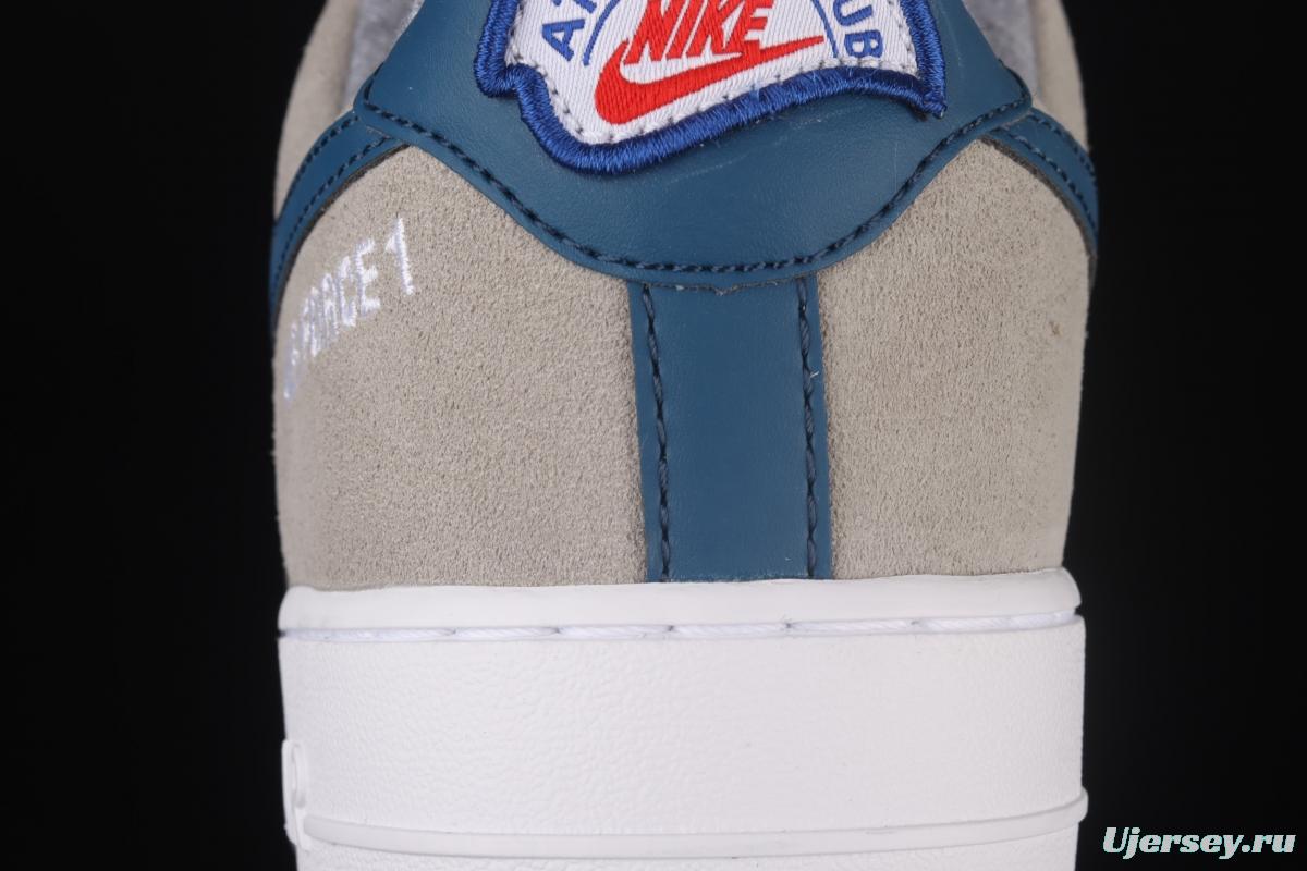 NIKE Air Force 1x 07 Low rice white blue hook low top casual board shoes DH7568-001