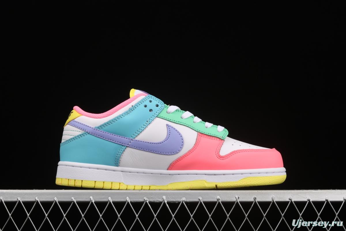 NIKE SB DUNK Low SE Candy egg / candy mandarin duck dunk series low side leisure sports skateboard shoes DD1872-100