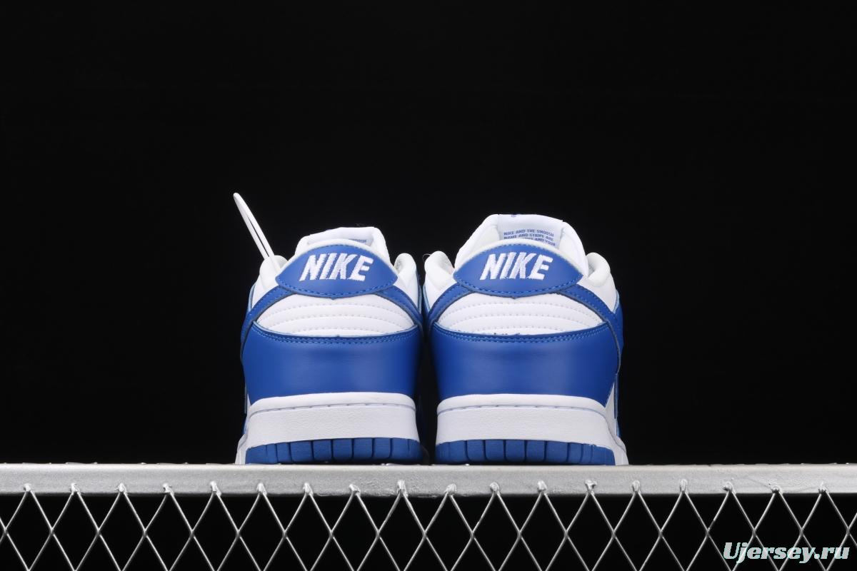 NIKE SB DUNK Low Pro Kentucky White Blue University of Kentucky Board shoes CU1726-100