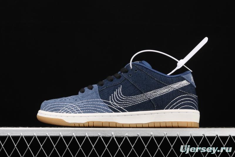 NIKE SB DUNK Low Pro PRM Denim Gum tannin denim CV0316-400