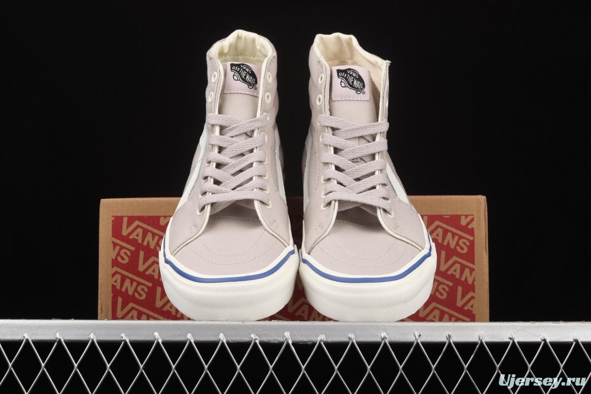 Vans Sk8-Hi Slim side striped high-upper light canvas high-upper shoes VN0A4U164U1