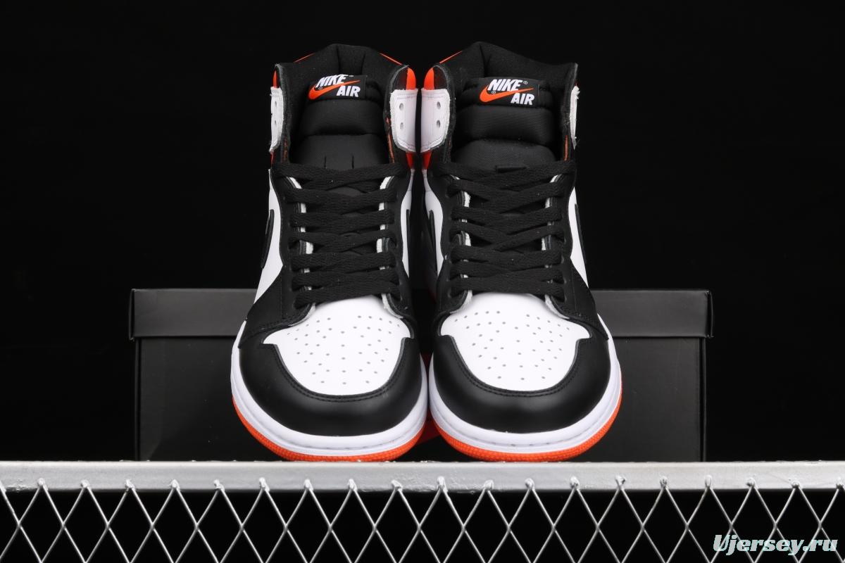 Air Jordan 1 High OG Black Toe Shattered Backboard rebound black toe high top basketball shoes 555088-180