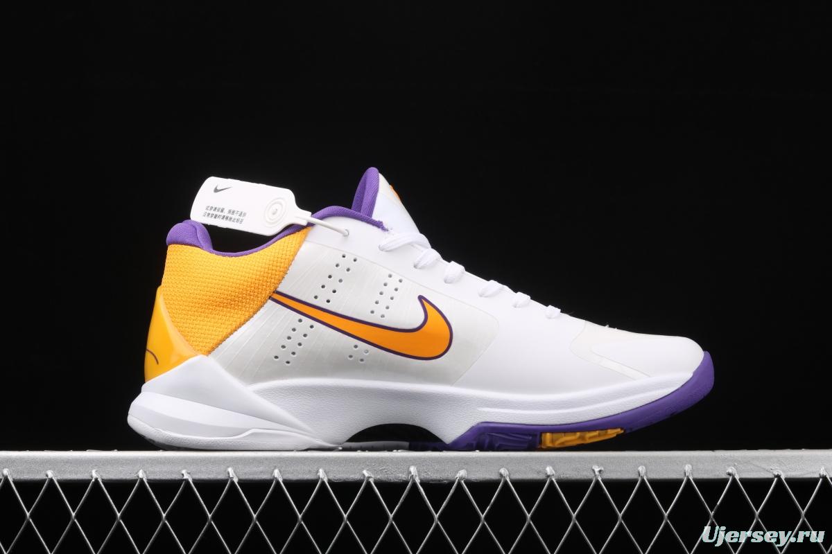 NIKE Zoom Kobe V Protro Kobe Bryant 5 Lakers 2020 remake low-top sports basketball shoes 386429-102