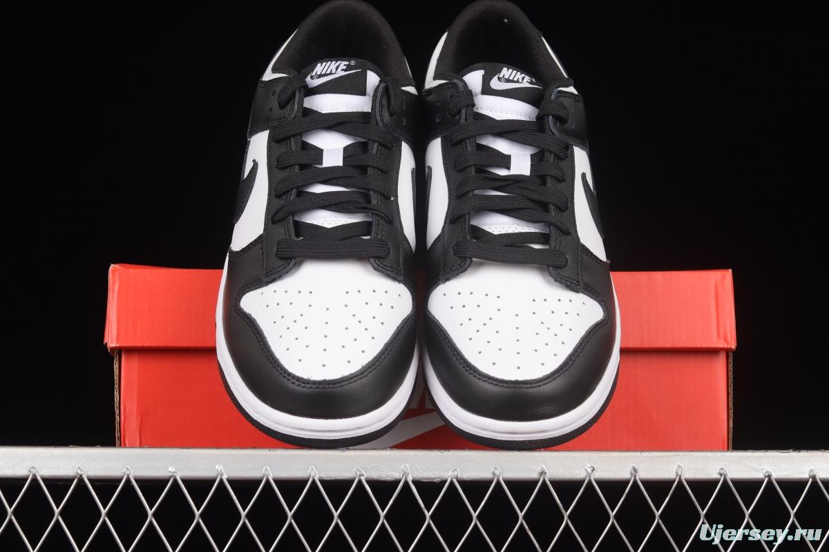 NIKE SB DUNK Low prm black and white panda SB buckle broken backboard fashion casual shoes DD1391-100