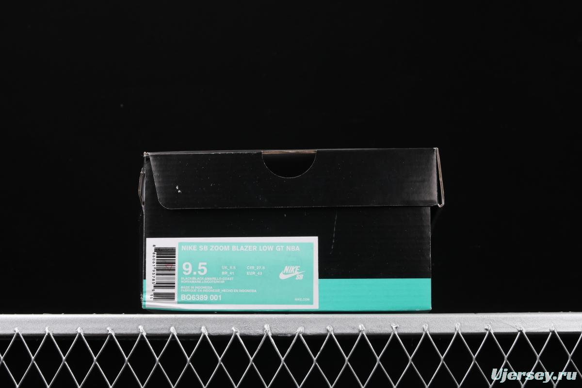 NIKE SB Zoom Blazer Low GT NBA co-branded trailblazer scraper skateboard shoes BQ6389-001