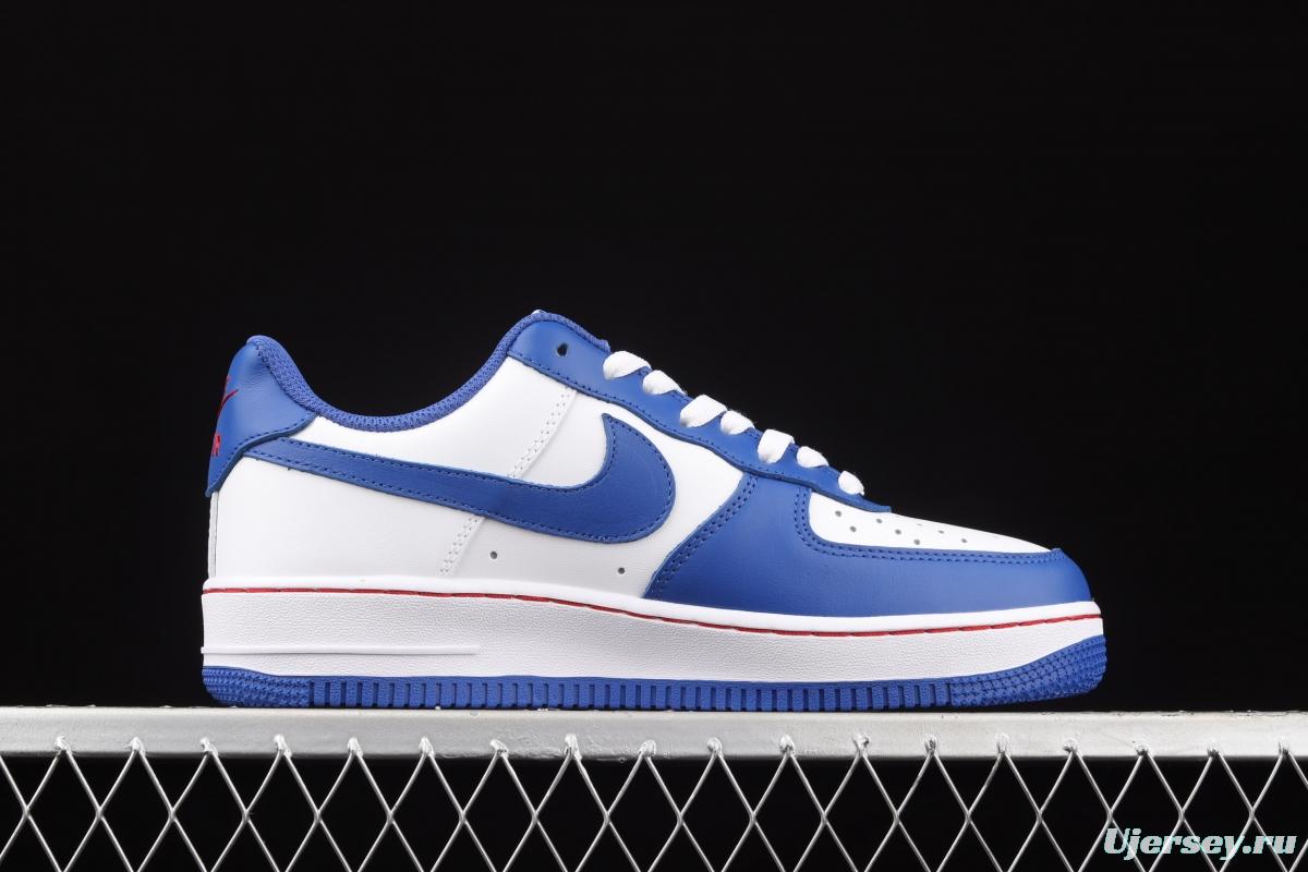 NIKE Air Force 1y07 Brooklyn Nets Brandy color matching low-top sports leisure board shoes 315122-141,