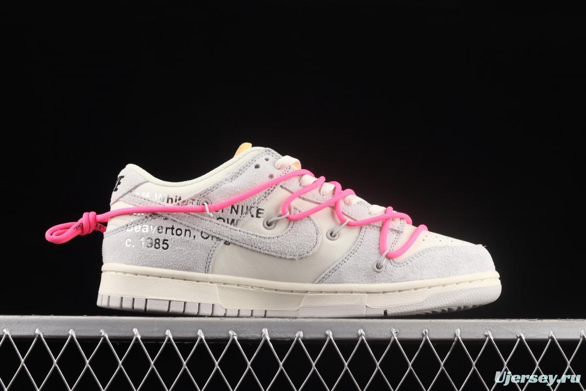 OFF-White x NIKE DUNK Low OW suede SB buckle rebound fashion casual board shoes DJ0950-117